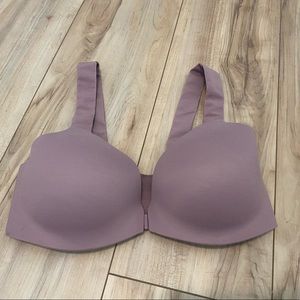 Spanx Bra-llelujah Front Closure Full Coverage Bra 32D - Petal Plum